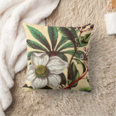 ヴィンテージエレガントクリスマスバラフラワーベージュ クッション (ブランケット)