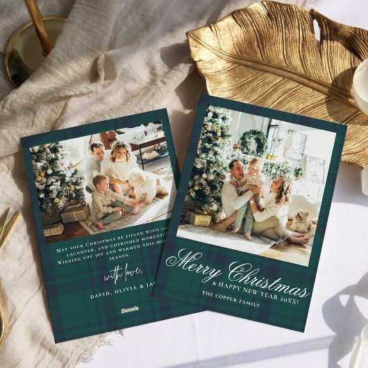 ヴィンテージエレガントクリスマスフォト シーズンカード