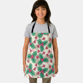 ヴィンテージエレガントクリスマスホリーフローラルパターン | エプロン (インサイチュ)