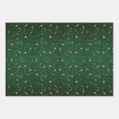 ヴィンテージエレガントクリスマスラッピングシートセット ラッピングペーパーシート (正面)