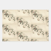 ヴィンテージエレガントクリスマス ラッピングペーパーシート (正面3)