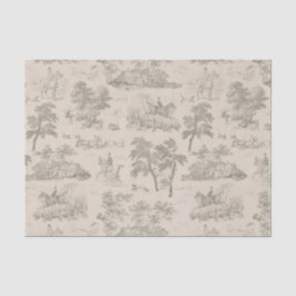 ヴィンテージエレガントクリームベージュホース狩りトワール 薄葉紙