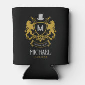 ヴィンテージエレガントグロムメンライオンナイトエンブレムバッジ 缶クーラー (裏面)