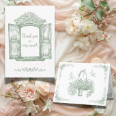 ヴィンテージエレガントグ素朴リーン サンキューカード