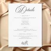 ヴィンテージエレガントコテージ植物学秋の結婚式 エンクロージャーカード