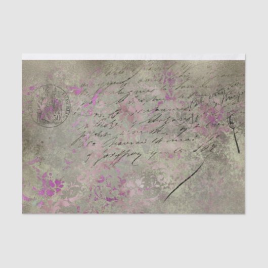 ヴィンテージエレガントコラージュ 薄葉紙 (正面)