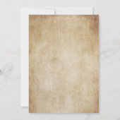 ヴィンテージエレガントゴシックの古い紙ハローウィンパーティ 招待状 (裏面)