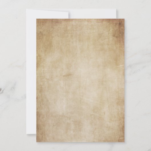 ヴィンテージエレガントゴシックの古い紙ハローウィンパーティ 招待状 (裏面)