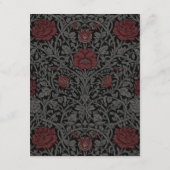 ヴィンテージエレガントゴシック様式のムーディオ結婚ボタニカル エンクロージャーカード (裏面)