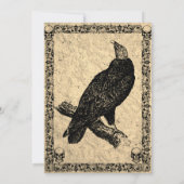 ヴィンテージエレガントゴシック,ハロウィーンベイビーシャワー 招待状 (裏面)