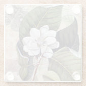 ヴィンテージエレガントサザンマグノリアシック ガラスコースター (裏面)