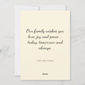 ヴィンテージエレガントサンタクロースのクリスマスグリーティング シーズンカード (裏面)