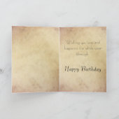 ヴィンテージエレガントシスター誕生日カード カード (内部)