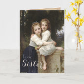 ヴィンテージエレガントシスター誕生日カード カード (黄色い花)