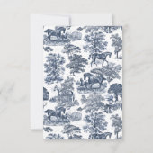 ヴィンテージエレガントシックブルーホーストワール 出欠カード (裏面)