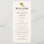 ヴィンテージエレガントシトラスレモンサマー結婚ズ プログラム (正面)