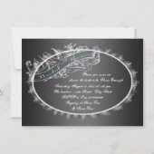 ヴィンテージエレガントシャルボードブライダルシャワー 招待状 (裏面)