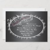 ヴィンテージエレガントシャルボードブライダルシャワー 招待状 (裏面)