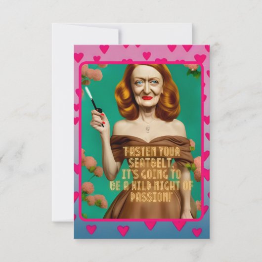 ヴィンテージエレガントスクリプト | プリティ・ウーマン ユニーク名言 カード (正面)