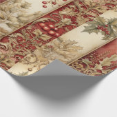 ヴィンテージエレガントスストライプクリス ラッピングペーパー (角)