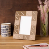 ヴィンテージエレガントスタイルデイジーフラワーモチーフ レーザー彫刻フレーム (左)