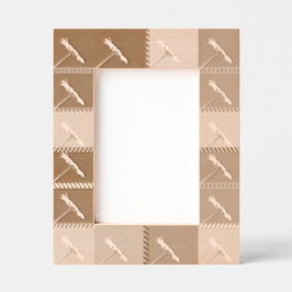 ヴィンテージエレガントスタイルデイジーフラワーモチーフ レーザー彫刻フレーム