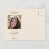 ヴィンテージエレガントスタイルホリーと写真 ポストカード (裏面)