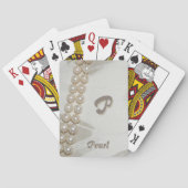 ヴィンテージエレガントストランドの真珠モノグラムと名前 トランプ (裏面)