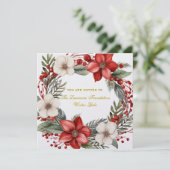 ヴィンテージエレガントス企業のクリスホリデーフォーマル 招待状 (スタンド正面)