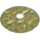 ヴィンテージエレガントセントニコラスサンタクローストナカイ ブラッシュドポリエステルツリースカート (アングル)