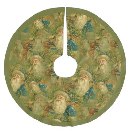 ヴィンテージエレガントセントニコラスサンタクローストナカイ ブラッシュドポリエステルツリースカート