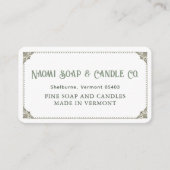 ヴィンテージエレガントソーキャンドルエンクロージャカー縁どド エンクロージャーカード (正面)