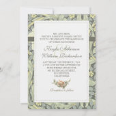 ヴィンテージエレガントタイポグラフィ結婚式招待状 招待状 (裏面)