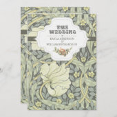 ヴィンテージエレガントタイポグラフィ結婚式招待状 招待状 (正面/裏面)