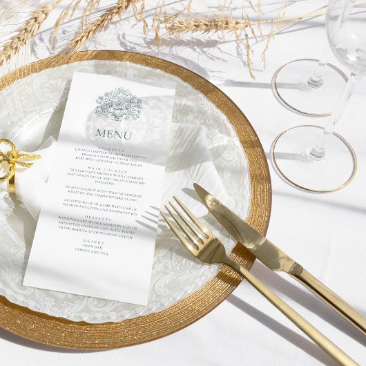 ヴィンテージエレガントダスティブルーバロ結婚ーク メニュー