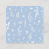 ヴィンテージエレガントダスティブルーフローラエンクロージャカード エンクロージャーカード (裏面)