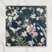 ヴィンテージエレガントダスティブルーフローラ結婚ズ フェイバータグ (裏面)