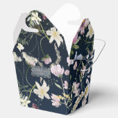 ヴィンテージエレガントダスティブルーフローラ結婚ズ フェイバーボックス (オープン)