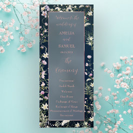 ヴィンテージエレガントダスティブルーフローラ結婚ズ プログラム