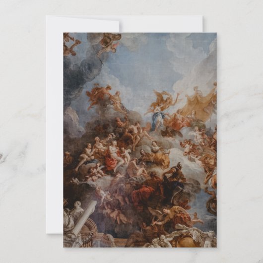 ヴィンテージエレガントダスティブルー結婚式招待状 招待状 (裏面)