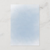 ヴィンテージエレガントダスティブルー金ゴールド エンクロージャーカード (裏面)