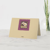 ヴィンテージエレガントダマスクハッピーマザーズデイカード シーズンカード (裏面)