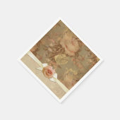 ヴィンテージエレガントダマスクバラナプキンス スタンダードカクテルナプキン (角)