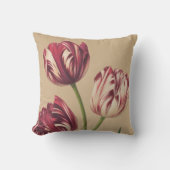 ヴィンテージエレガントチューリップアートフローラ装飾用クッション クッション (正面)