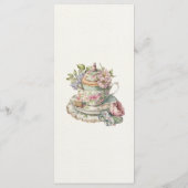 ヴィンテージエレガントティーパーティーブライダルシャワー メニュー (裏面)