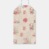 ヴィンテージエレガントティーパーティー ブライダルシャワー招待状 ギフトタグ (裏面)