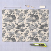 ヴィンテージエレガントディアキツネハレカントリートイレベージュ 薄葉紙 (クラフト)