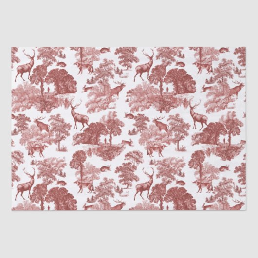 ヴィンテージエレガントディアキツネハレレッドカントリートイレ 薄葉紙 (正面)