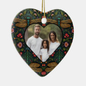 ヴィンテージエレガントトンボ植物学 セラミックオーナメント (右)