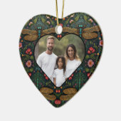 ヴィンテージエレガントトンボ植物学 セラミックオーナメント (左)